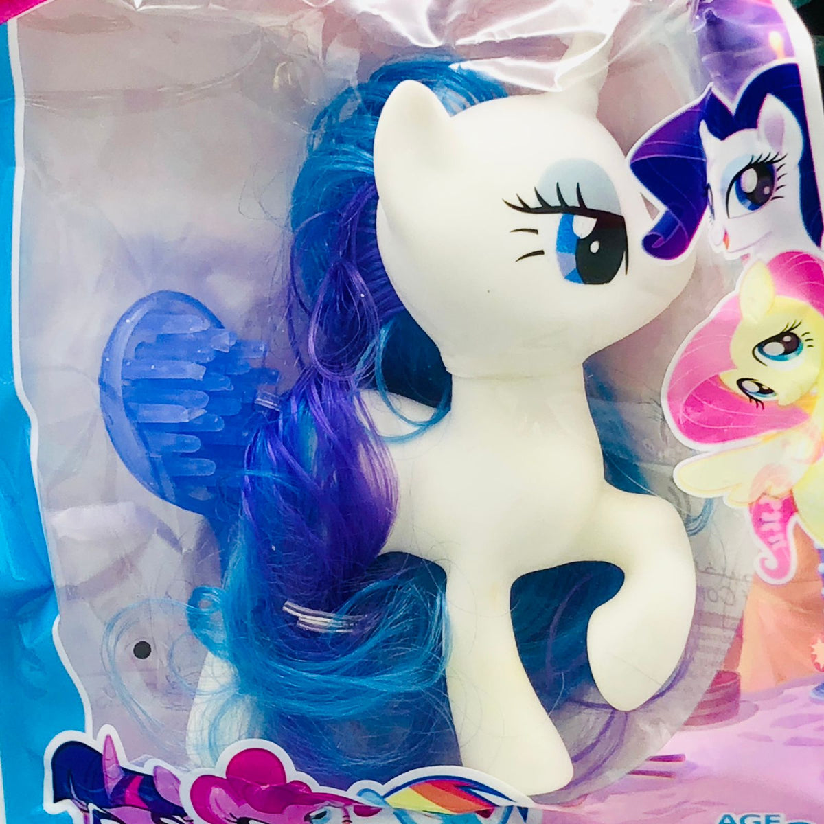 1Pc ABS Lovely Pony Horse Toy With Comb