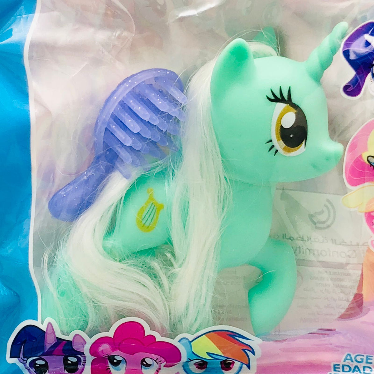 1Pc ABS Lovely Pony Horse Toy With Comb