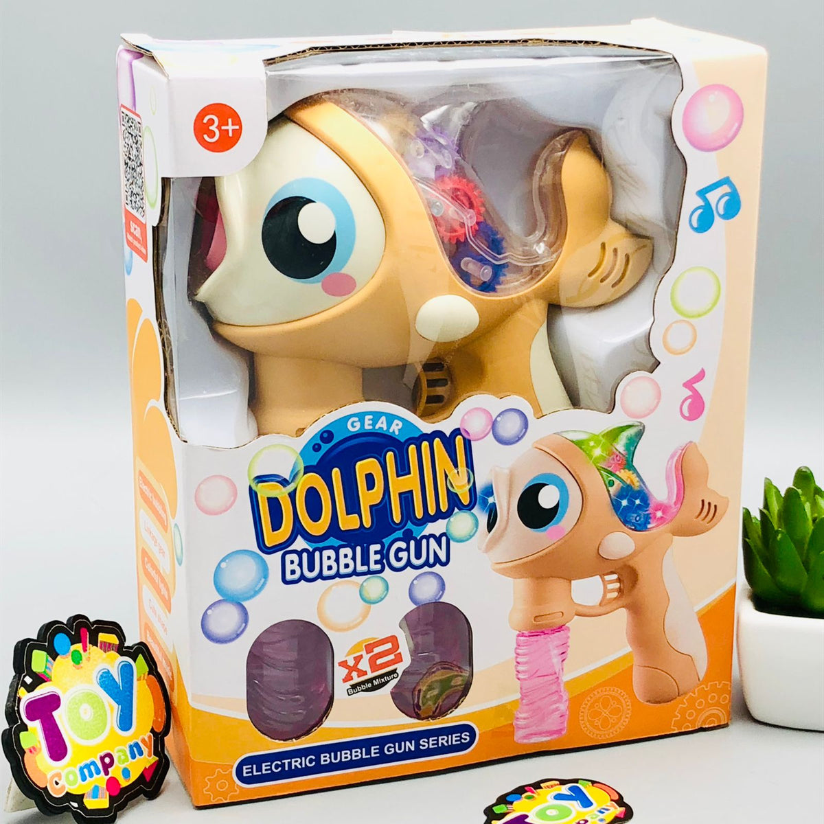 Gear Dolphin Bubble Gun