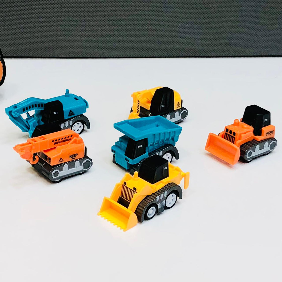 7in1 Diecast Engineering Transport Vehicles