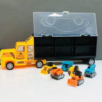 7in1 Diecast Engineering Transport Vehicles