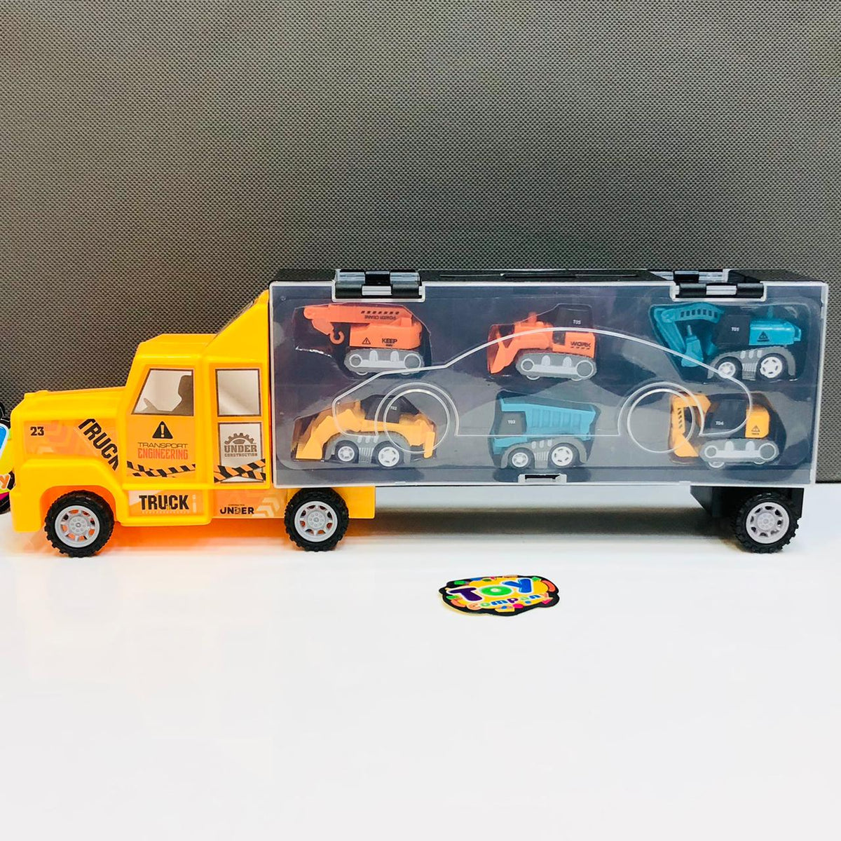 7in1 Diecast Engineering Transport Vehicles