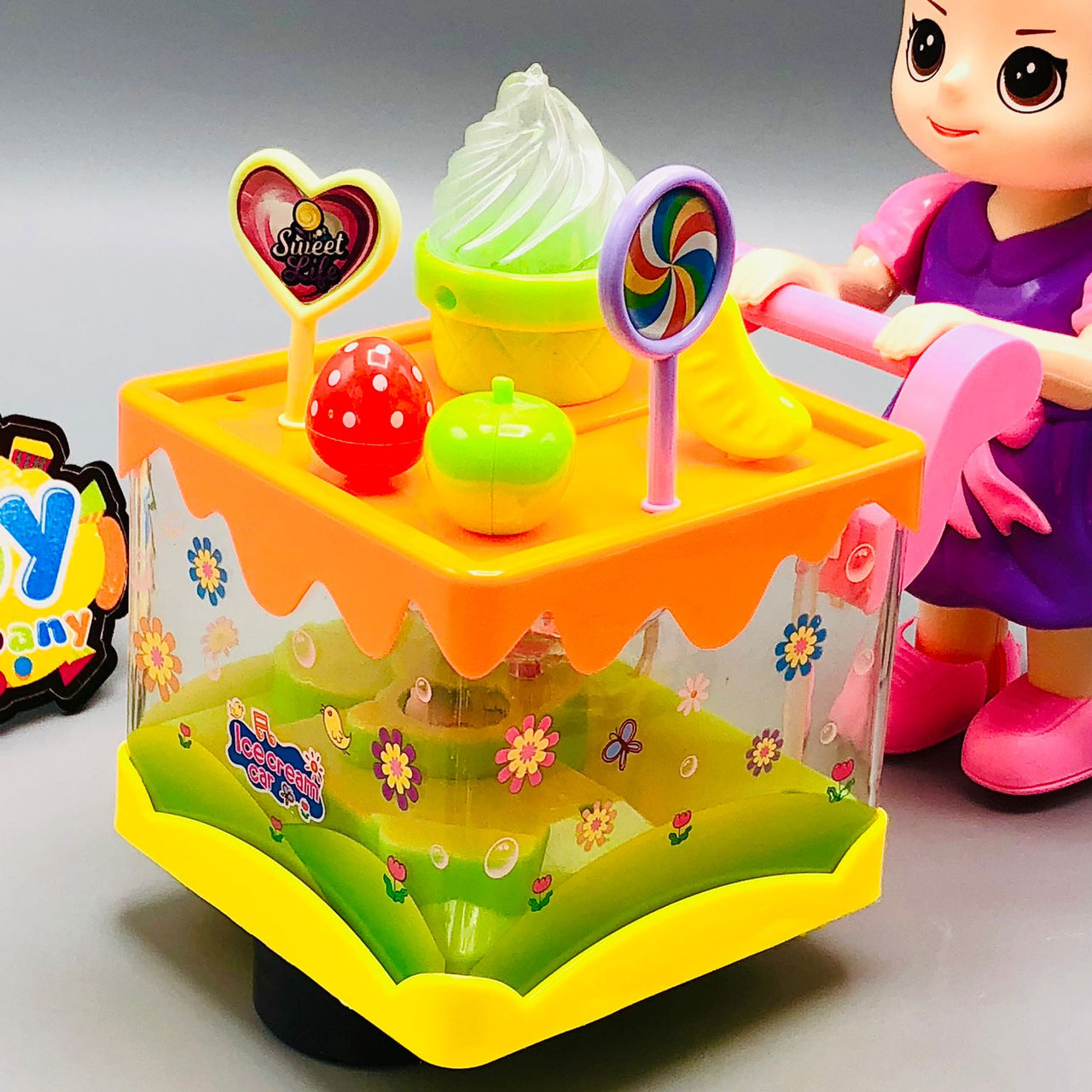 Electric Transparent Ice-Cream Van With Doll