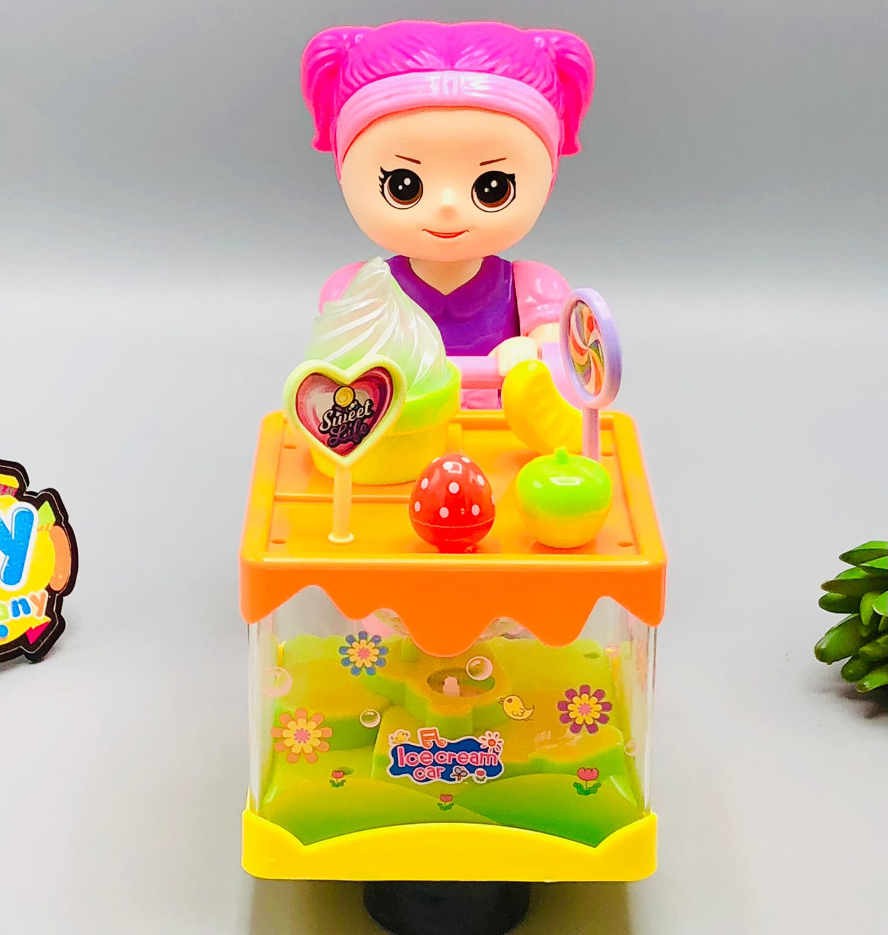 Electric Transparent Ice-Cream Van With Doll