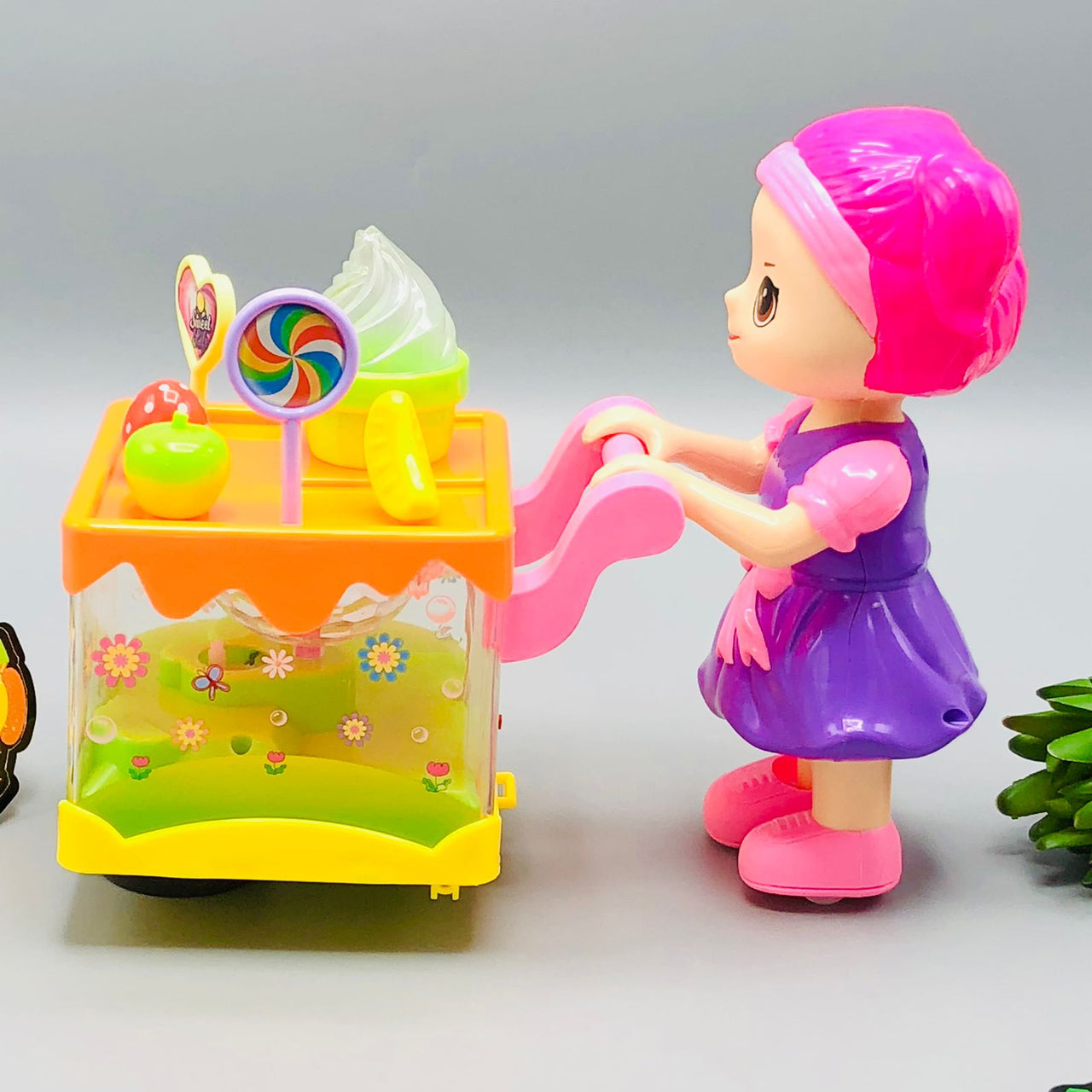 Electric Transparent Ice-Cream Van With Doll