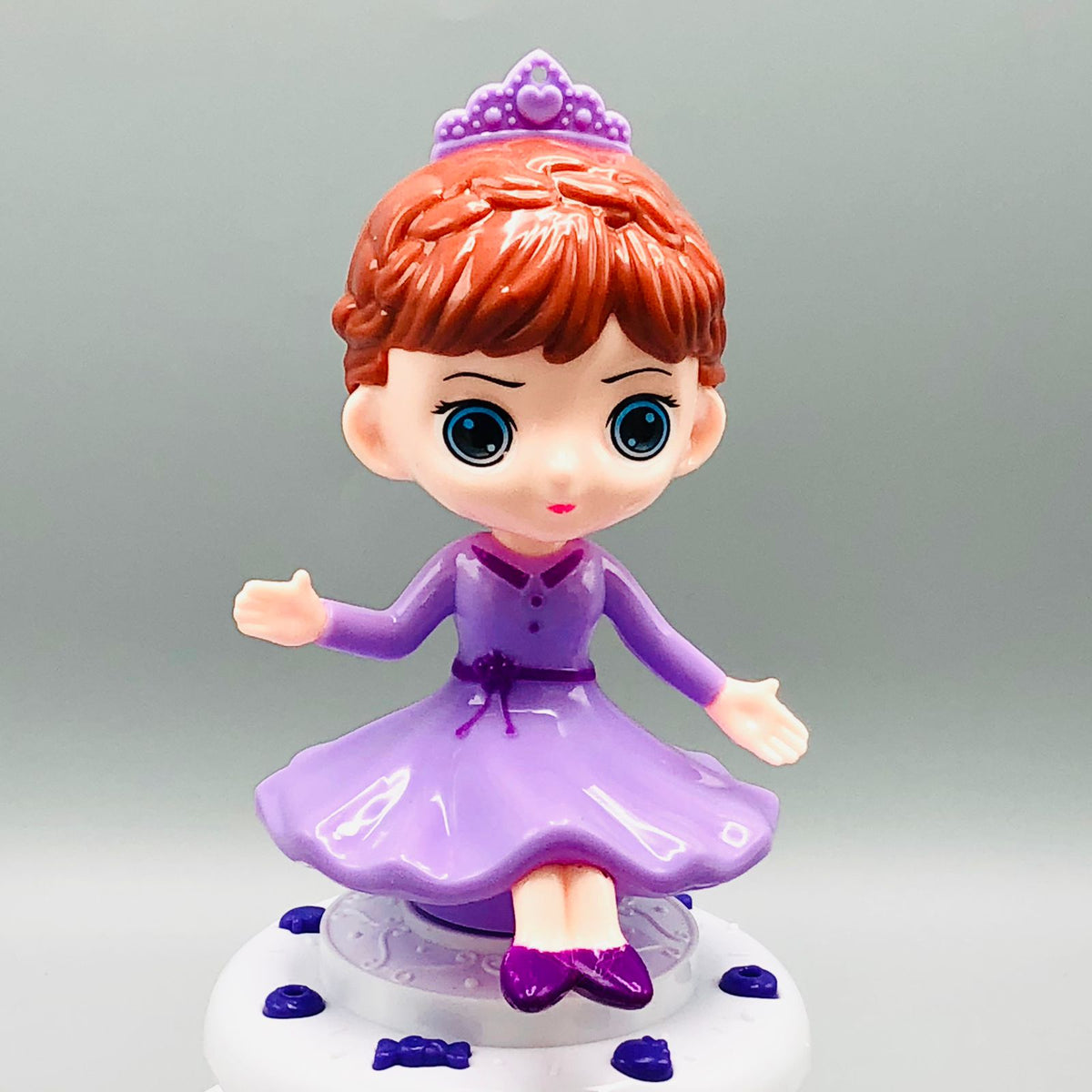 Cute Cake Rotating Snow Doll With Light & Music