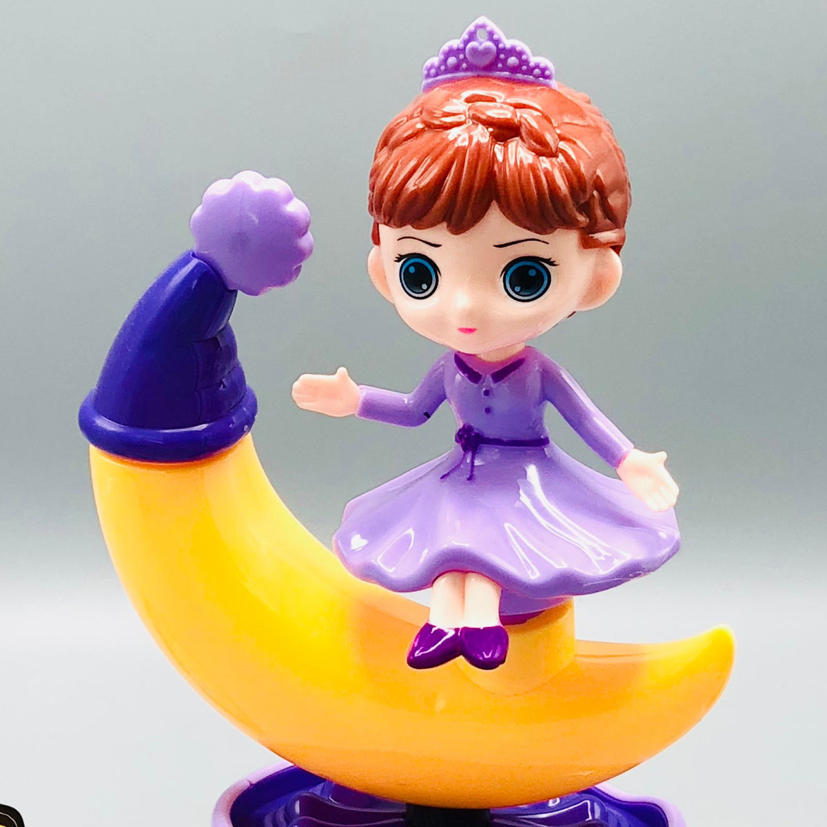 Lovely Rotating Moon Snow Doll With Light & Music