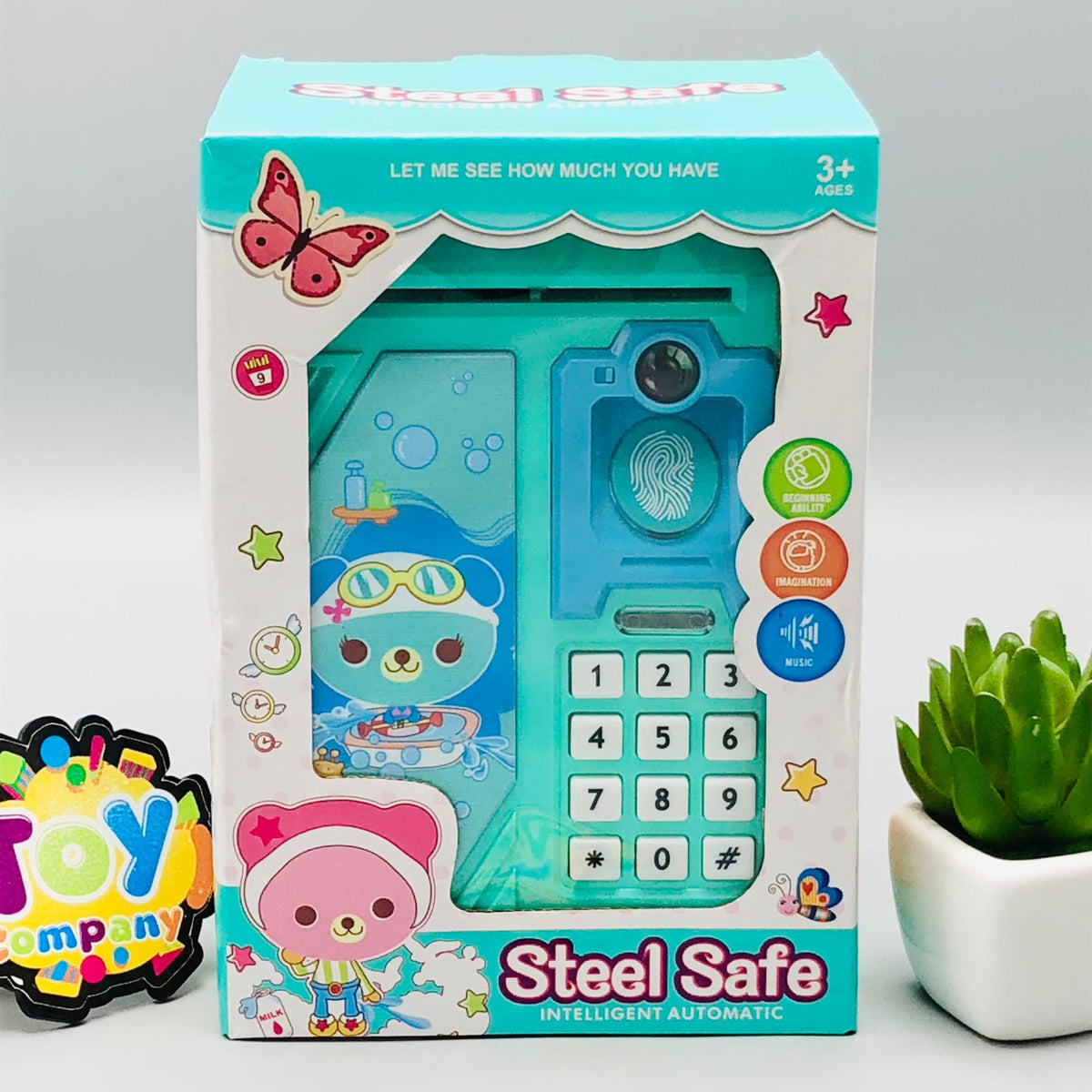 Steel Safe Finger & Face Lock Money Box
