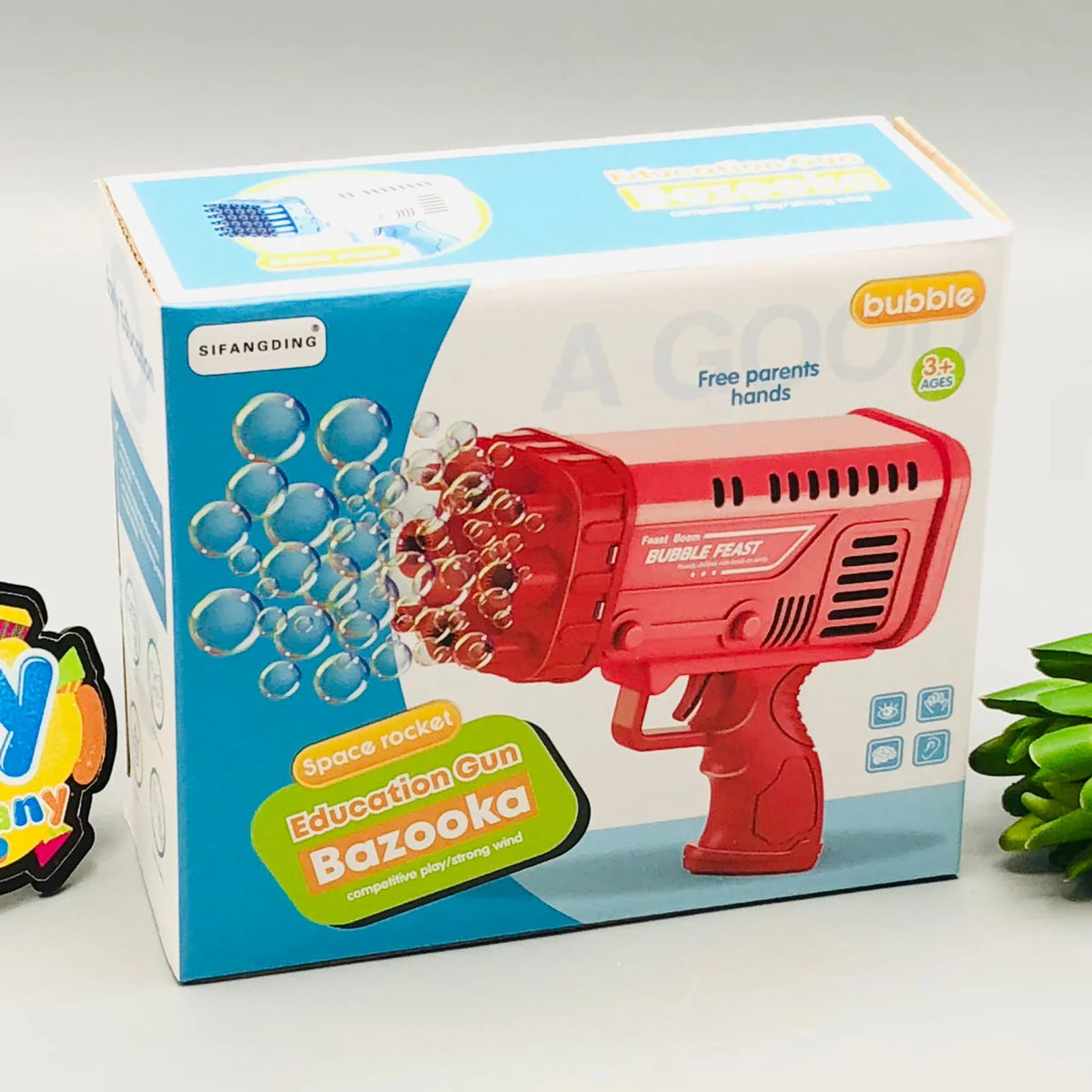 Electric Bazooka Colorful Bubble Gun