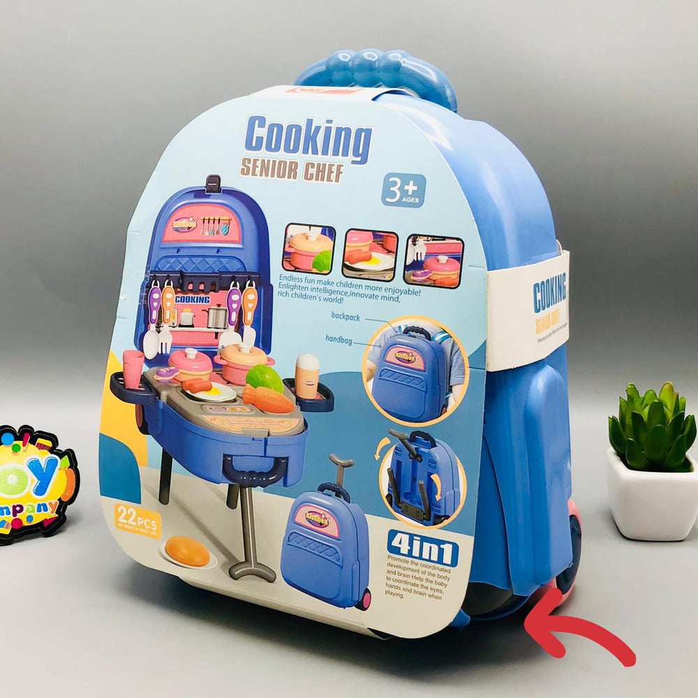 4 In 1 Cooking Senior Chef Play Set 22 Pcs - Minor Fault