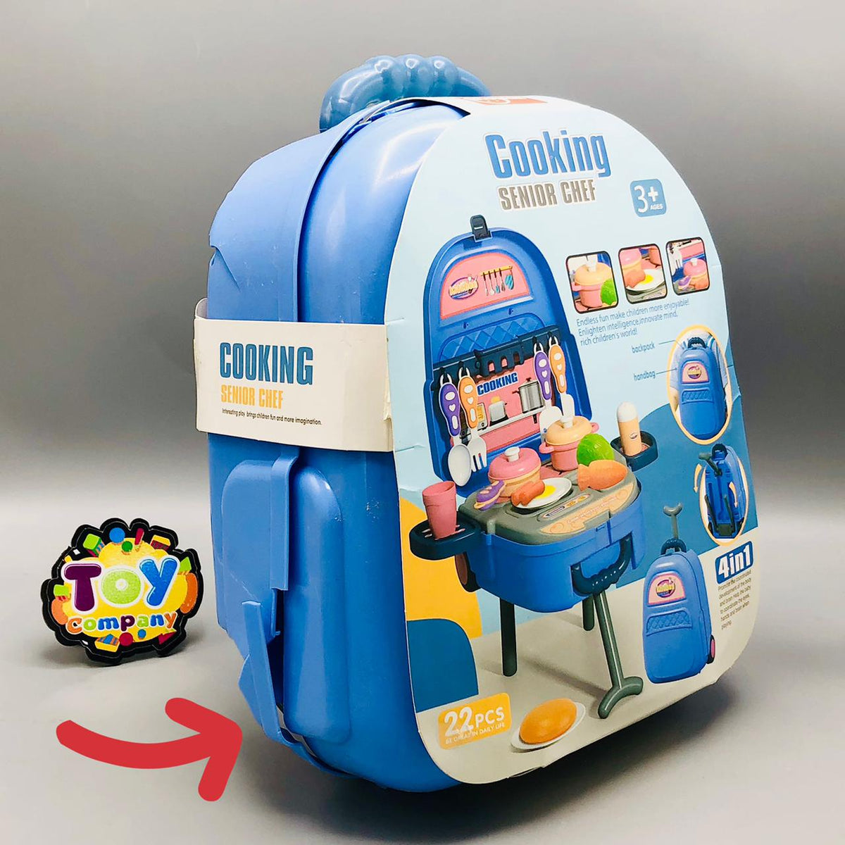 4 In 1 Cooking Senior Chef Play Set 22 Pcs - Minor Fault