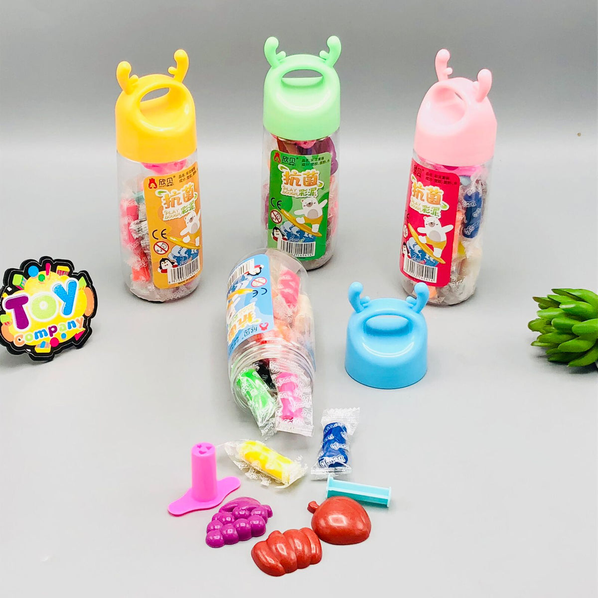 14 Pcs Clay Dough With Cute Shape Bottle