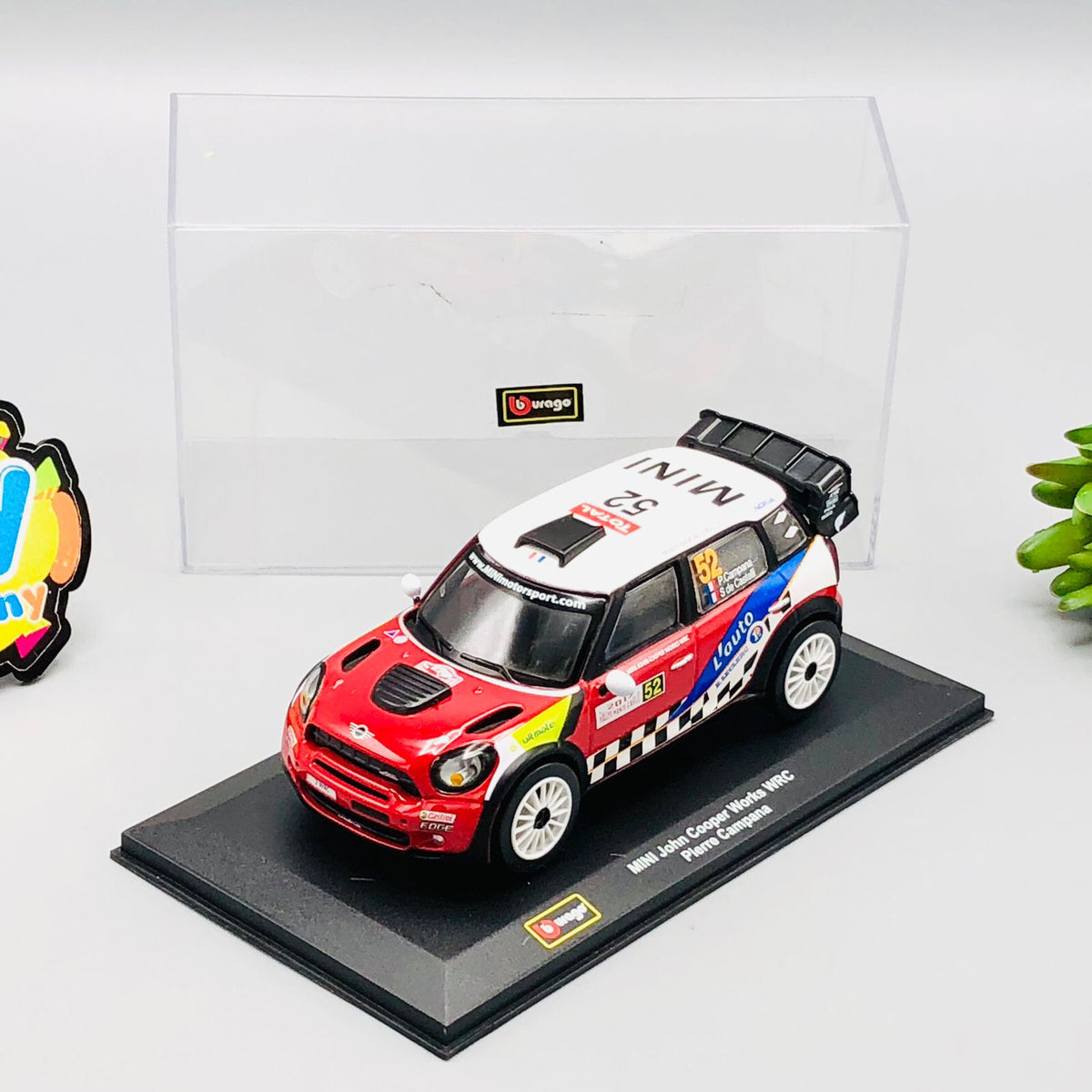Bburago 1:32 Diecast Mini John Cooper Works Pierre Campana