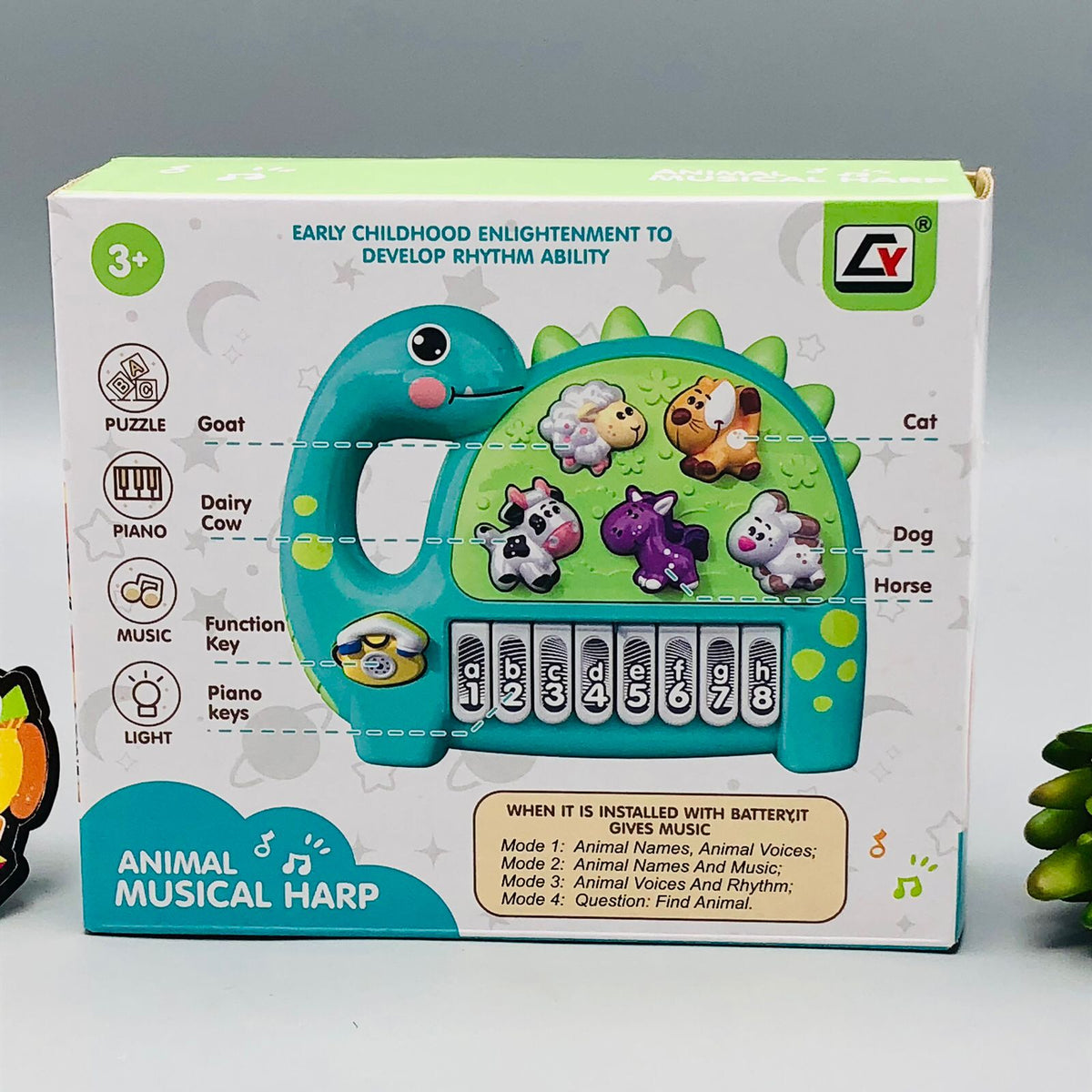 Animal Musical Harp Piano