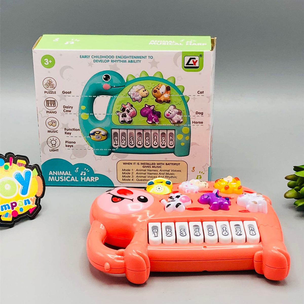 Animal Musical Harp Piano