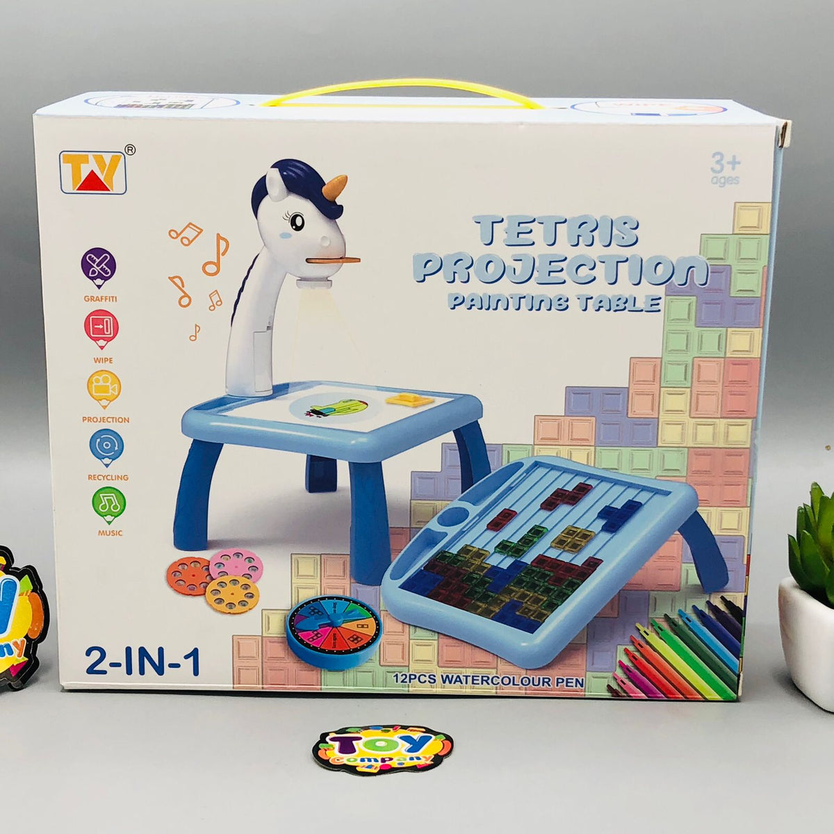 2In1 Tetris Projection Painting Table