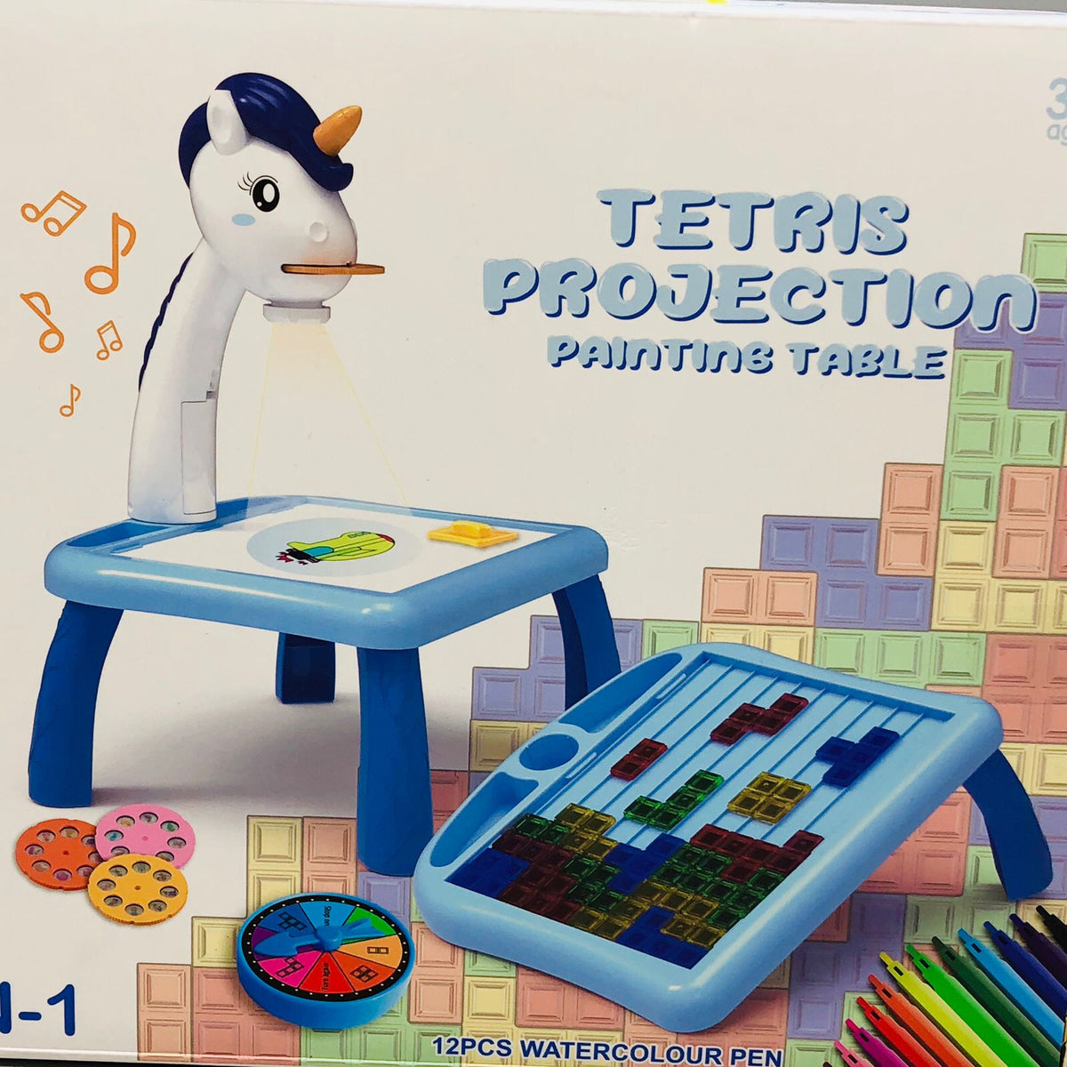 2In1 Tetris Projection Painting Table