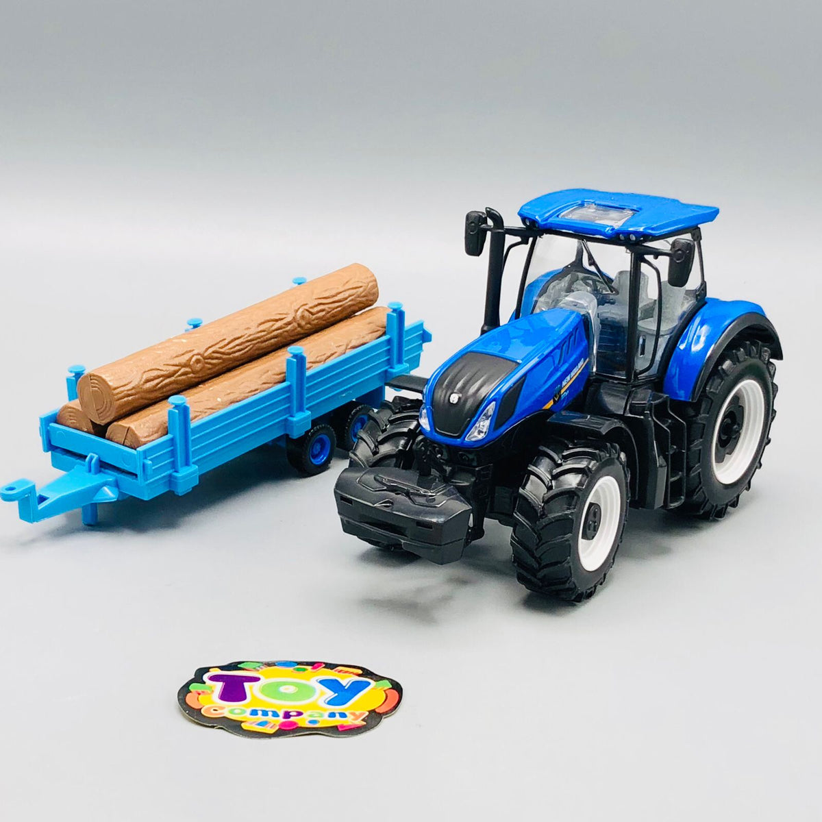 Bburago 1:32 Diecast Holland Tractor With Trailer