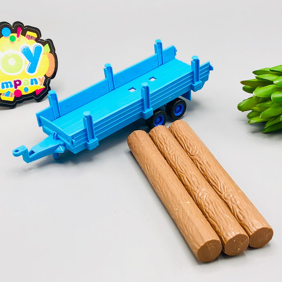 Bburago 1:32 Diecast Holland Tractor With Trailer