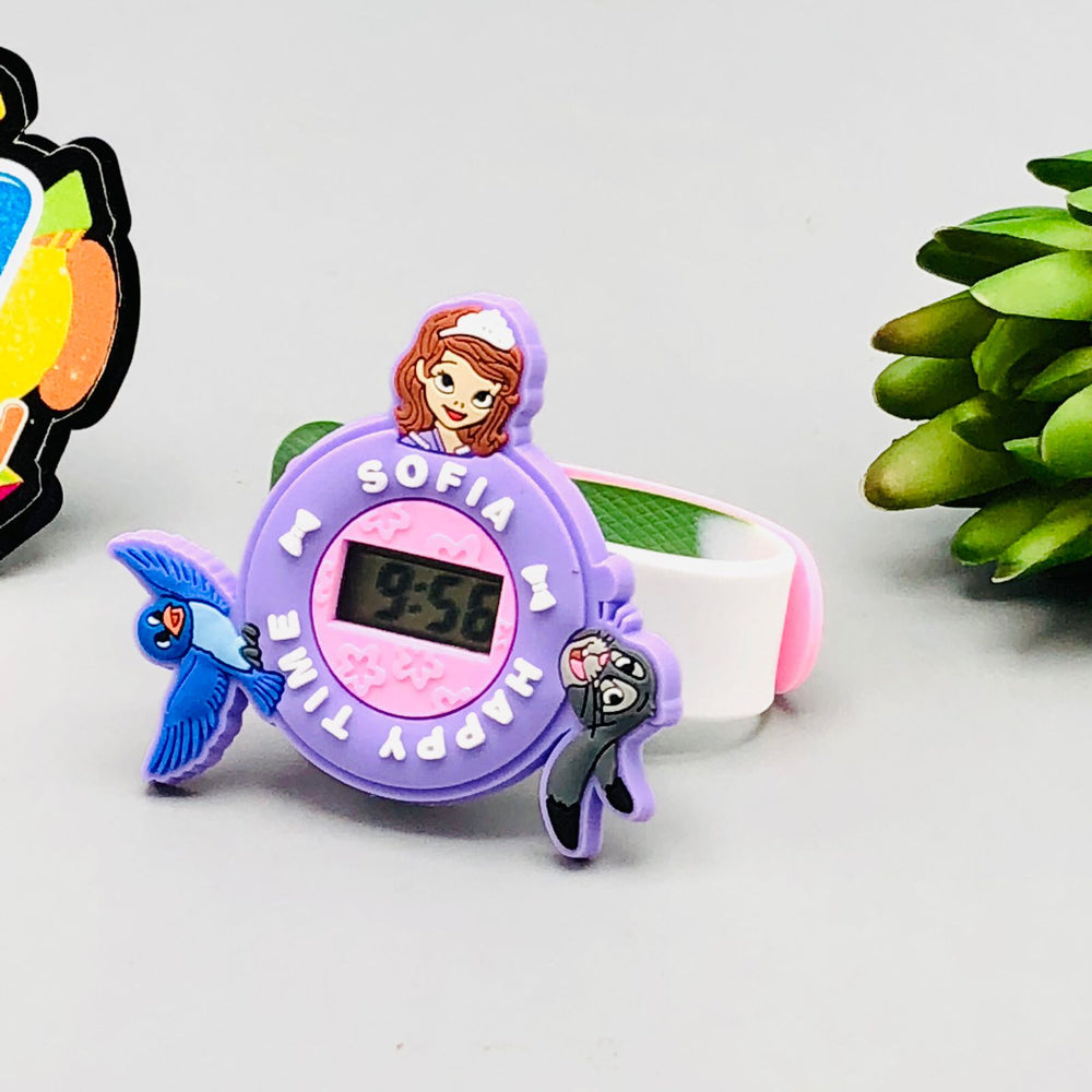 Electronic Spinner Character Watch For Girls - Assortment