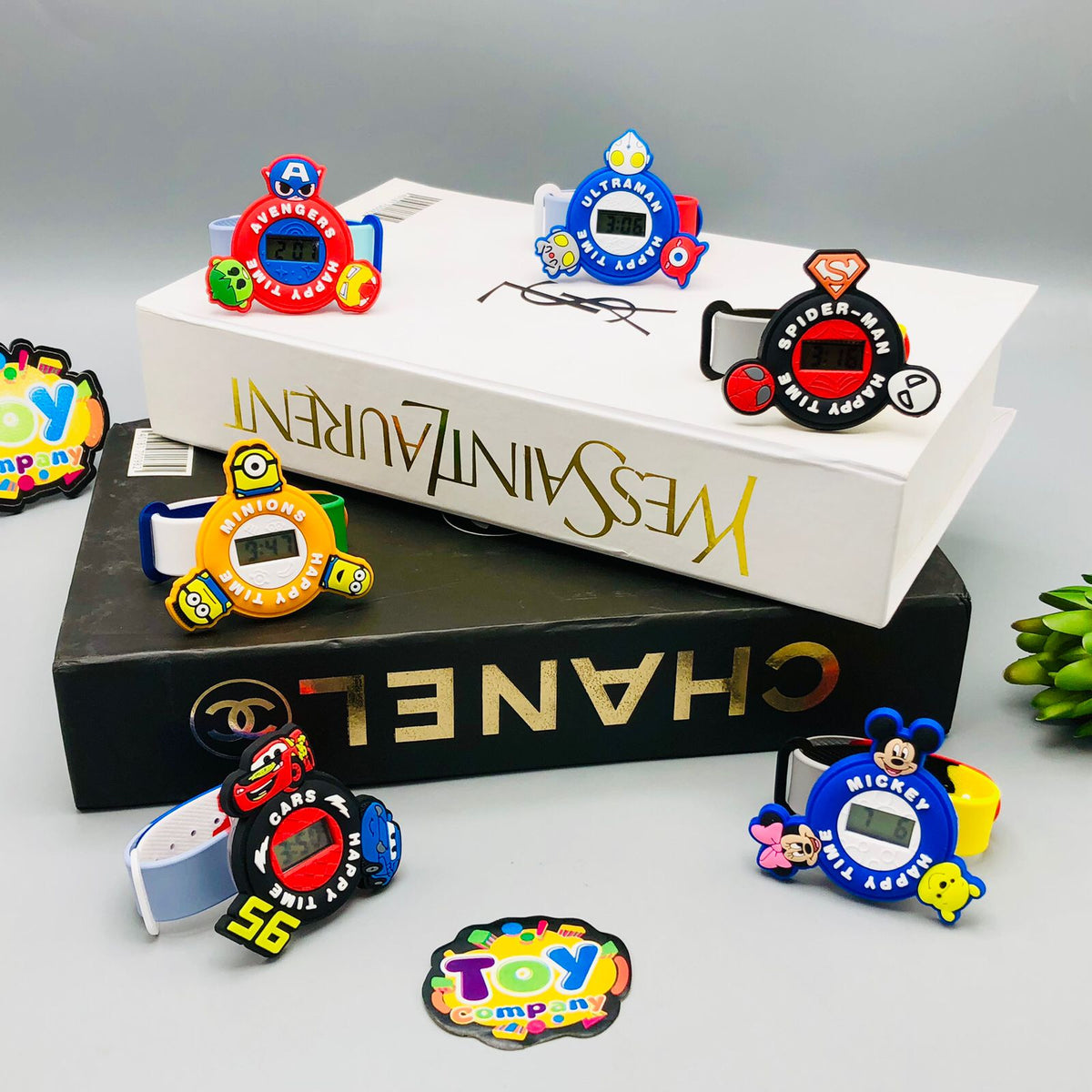 Electronic Spinner Character Watch For Boys - Assortment