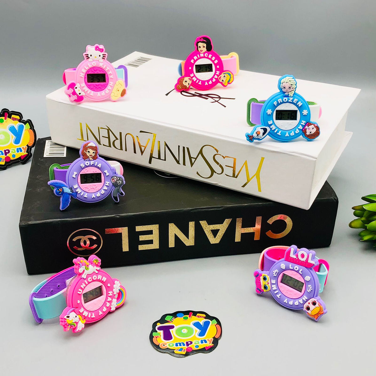 Electronic Spinner Character Watch For Girls - Assortment