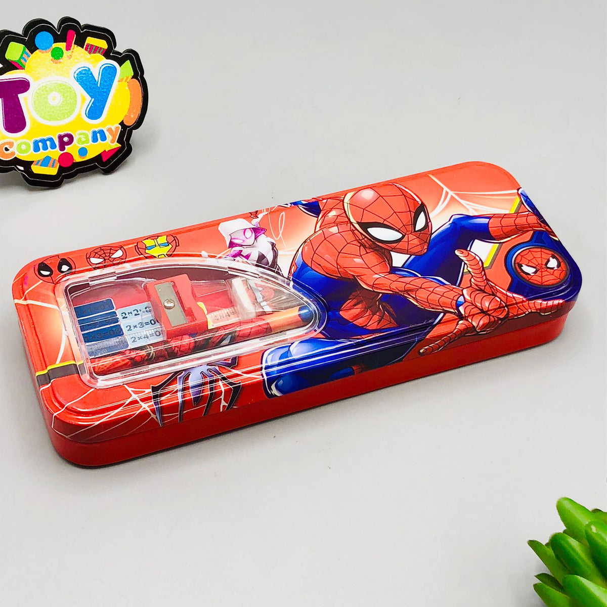 Spider Man Geometry Box With Stationary Set
