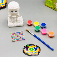 DIY Painting Plaster Doll With Accessories
