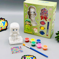 DIY Painting Plaster Doll With Accessories