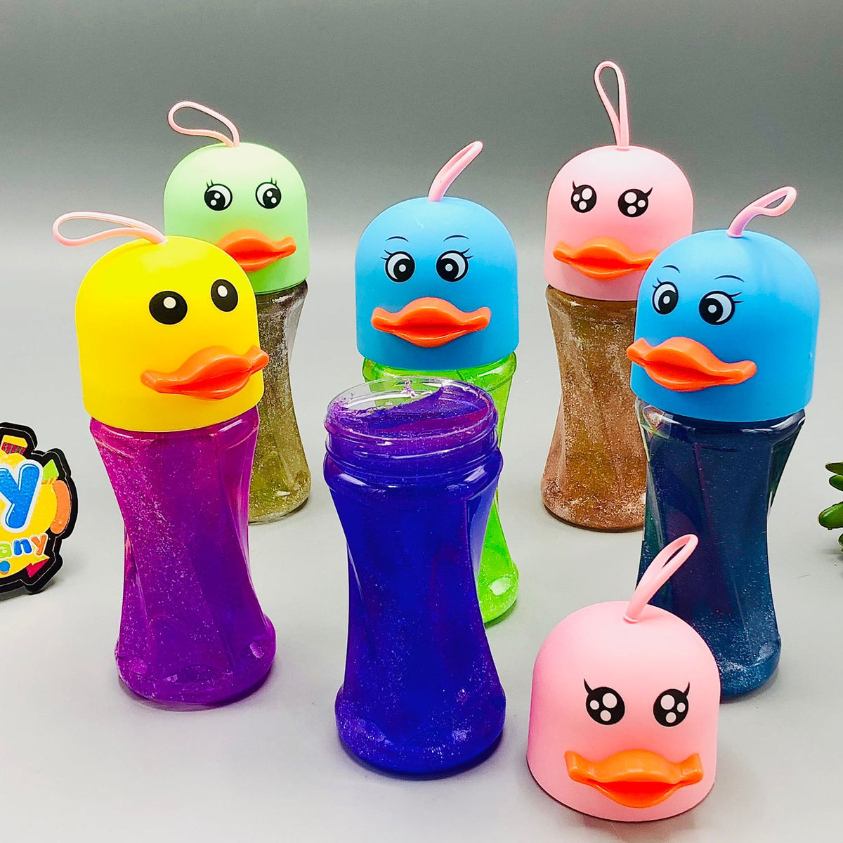 1Pc Duck Shaped Crystal Slime Mud Bottle