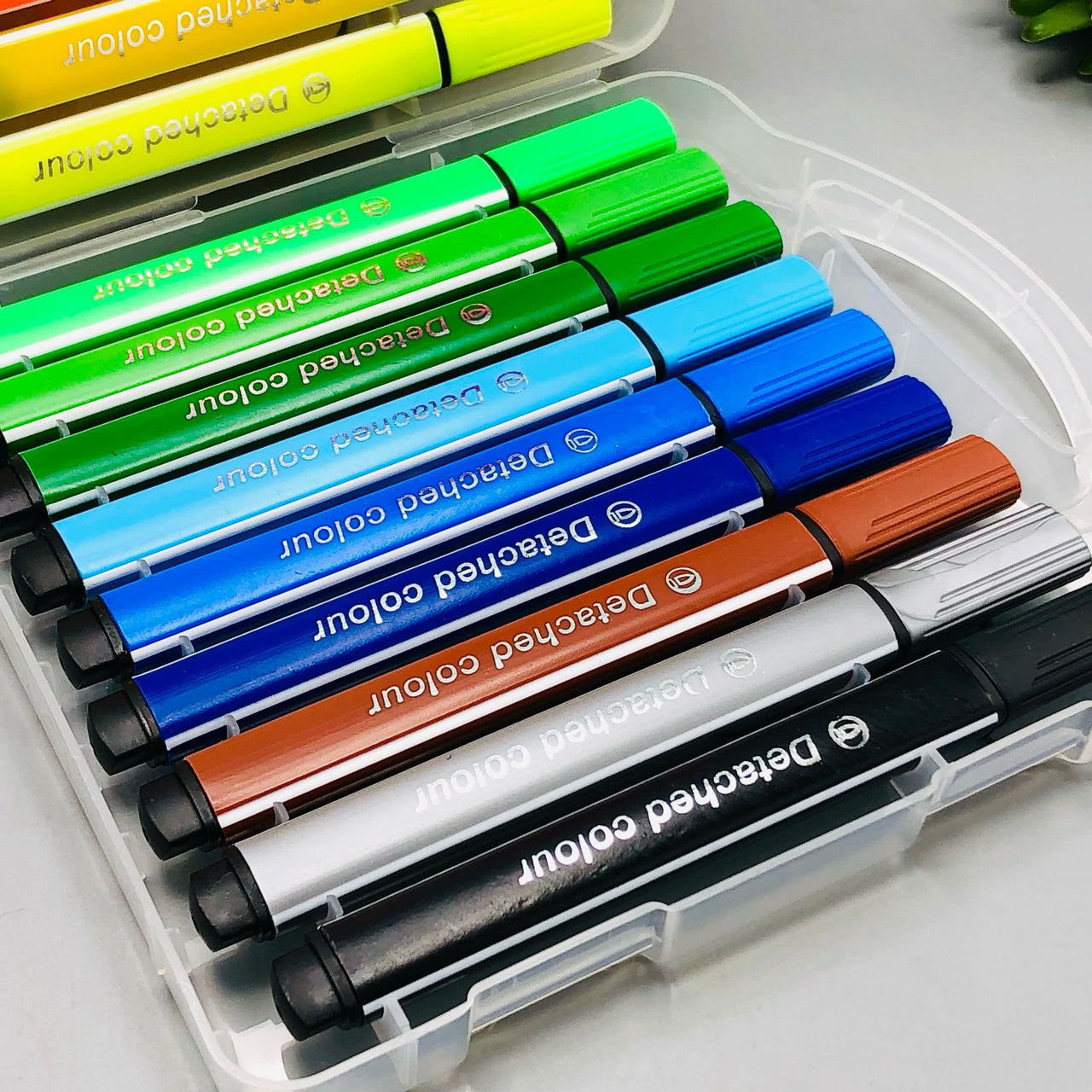 Washable Triangle Stick Watercolour Markers - 18Pcs