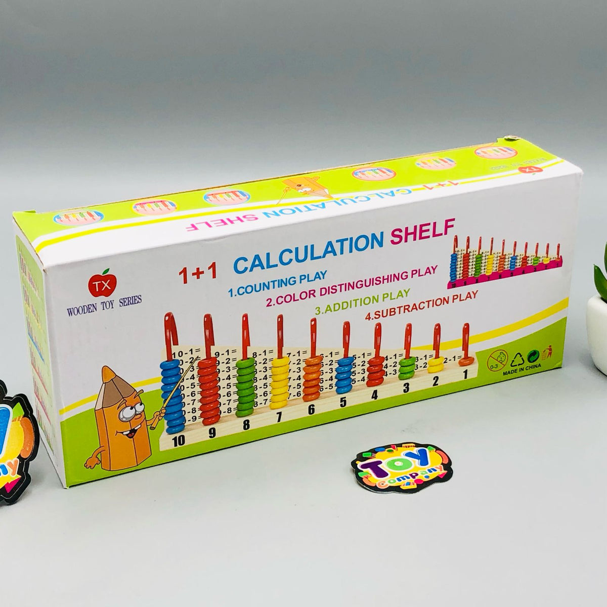 Wooden 1+1 Calculation Shelf