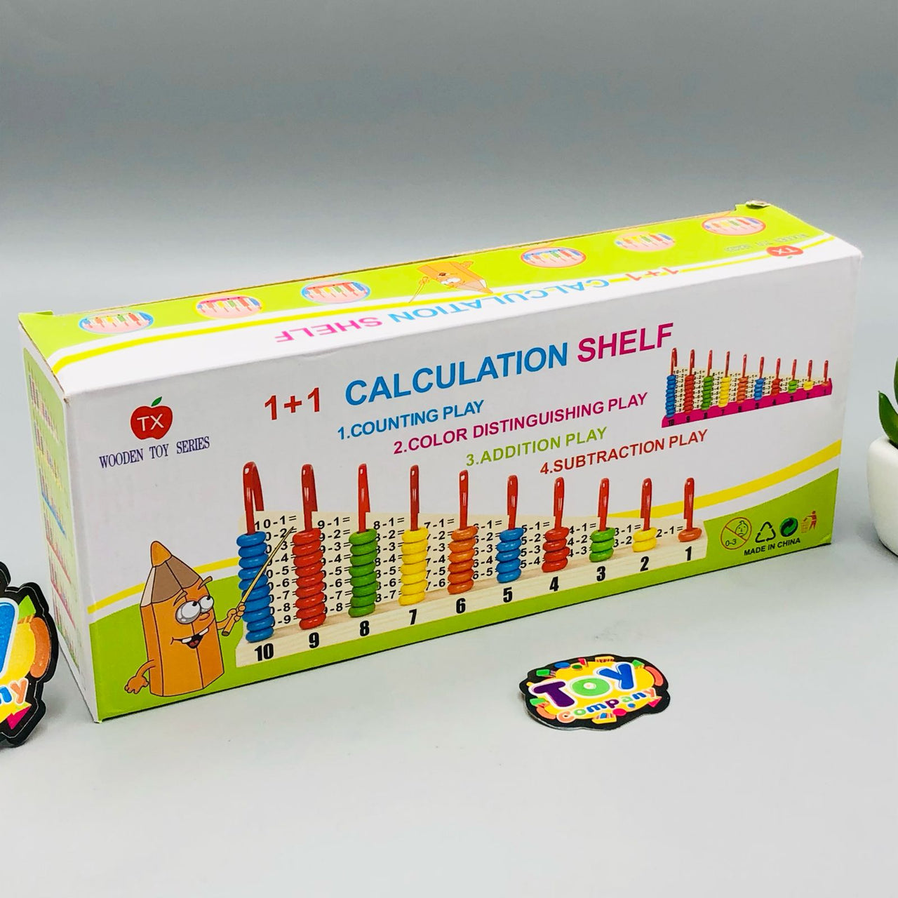 Wooden 1+1 Calculation Shelf
