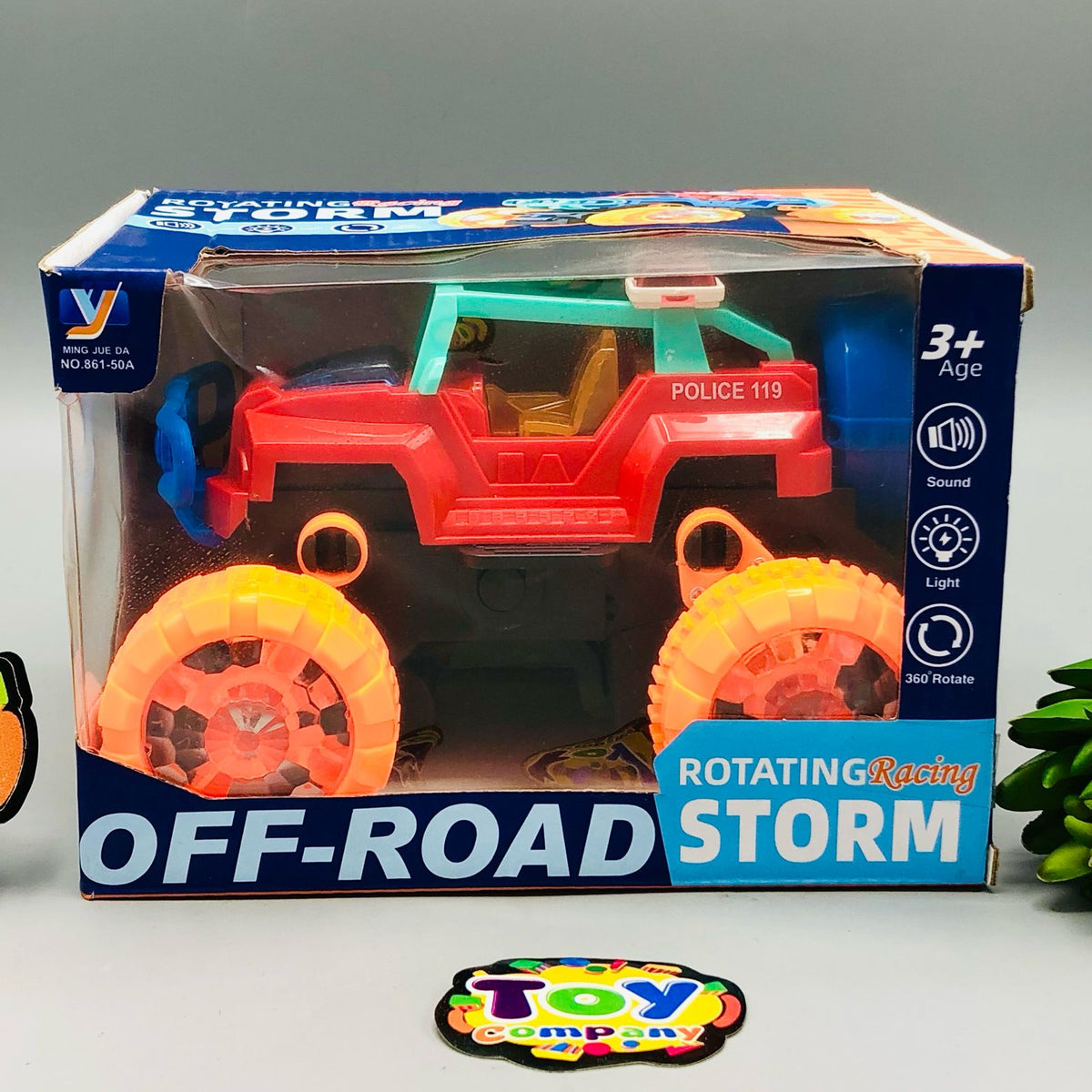 Light & Sound Police Racing Storm Off-Road Jeep