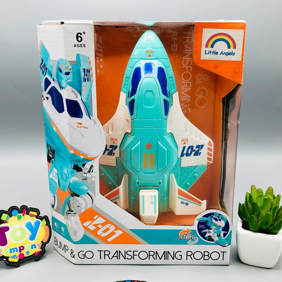 Bump & Go Transforming Robot Aircraft