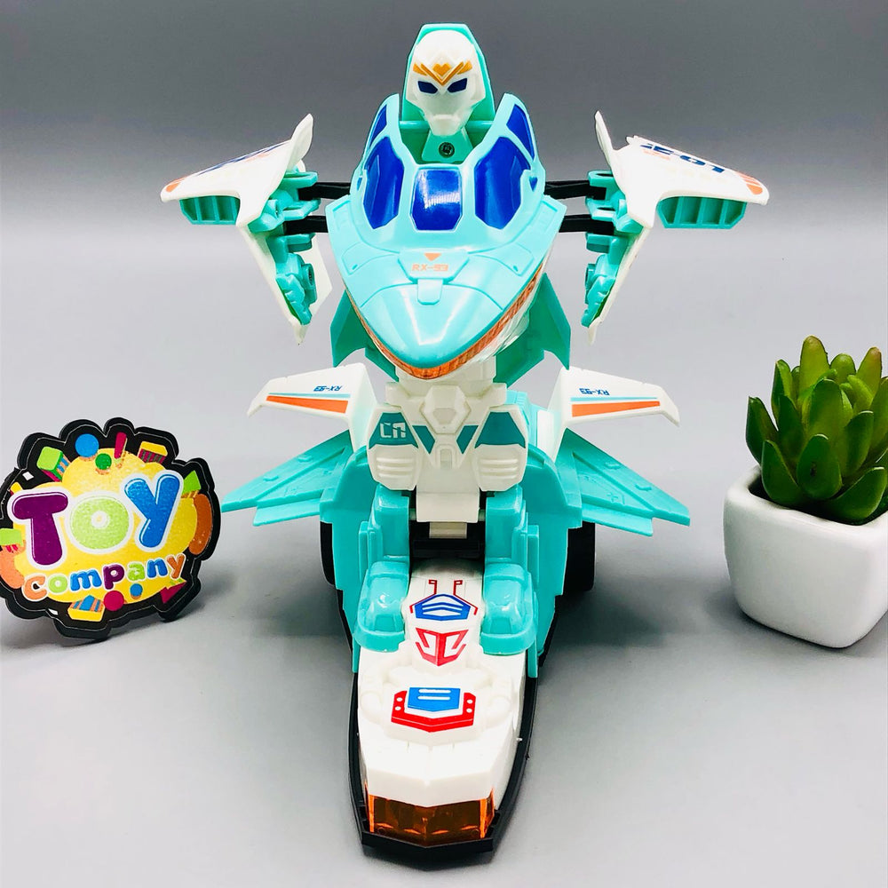Bump & Go Transforming Robot Aircraft