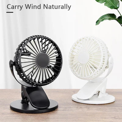 Rechargeable Mini Slim Table Clamp Fan