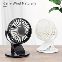 Rechargeable Mini Slim Table Clamp Fan