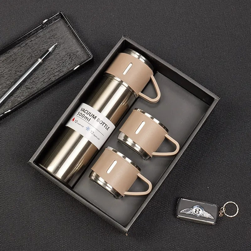 500ml Stainless Steel Bottle Vacuum Flask Set