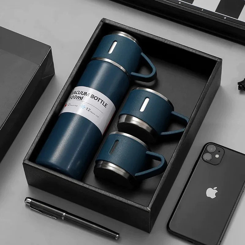 500ml Stainless Steel Bottle Vacuum Flask Set