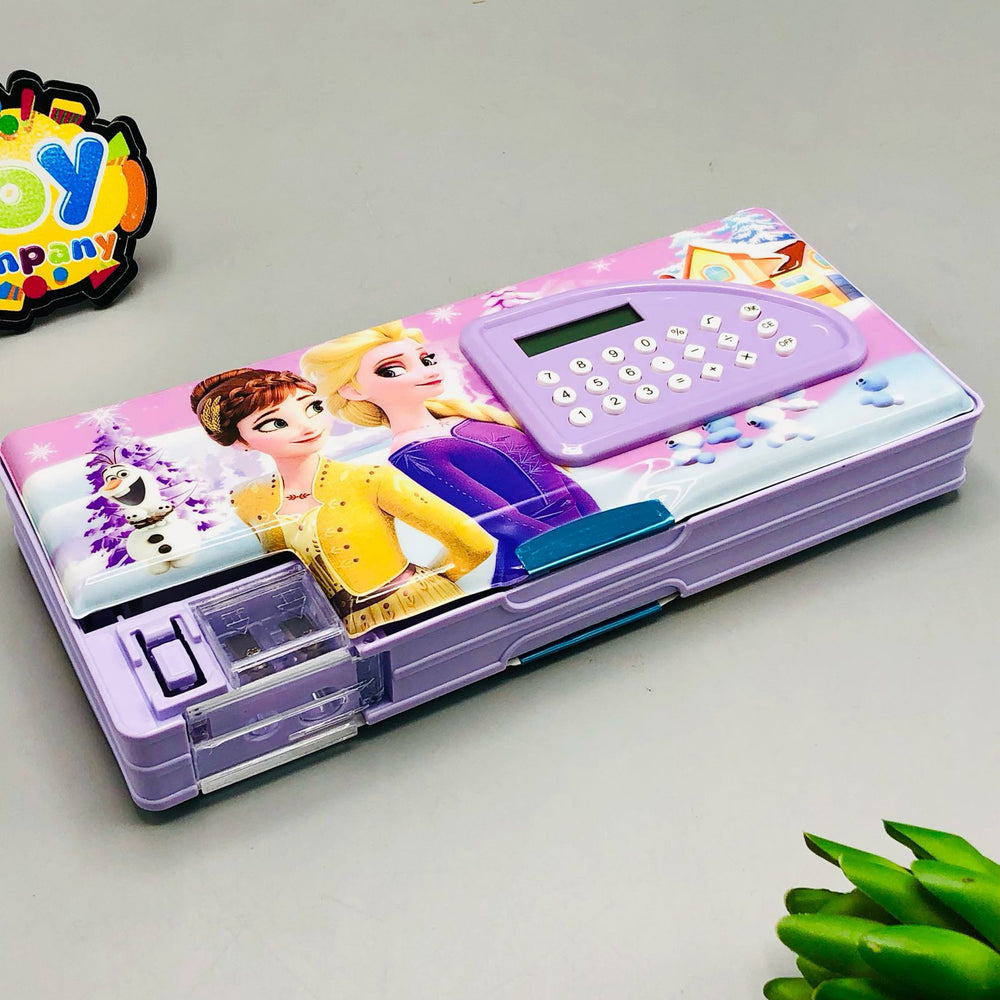 Girls Jumbo Geometry Box With Calculator - Assortment