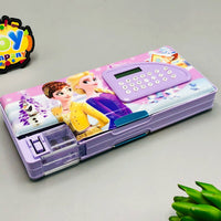 Girls Jumbo Geometry Box With Calculator - Assortment