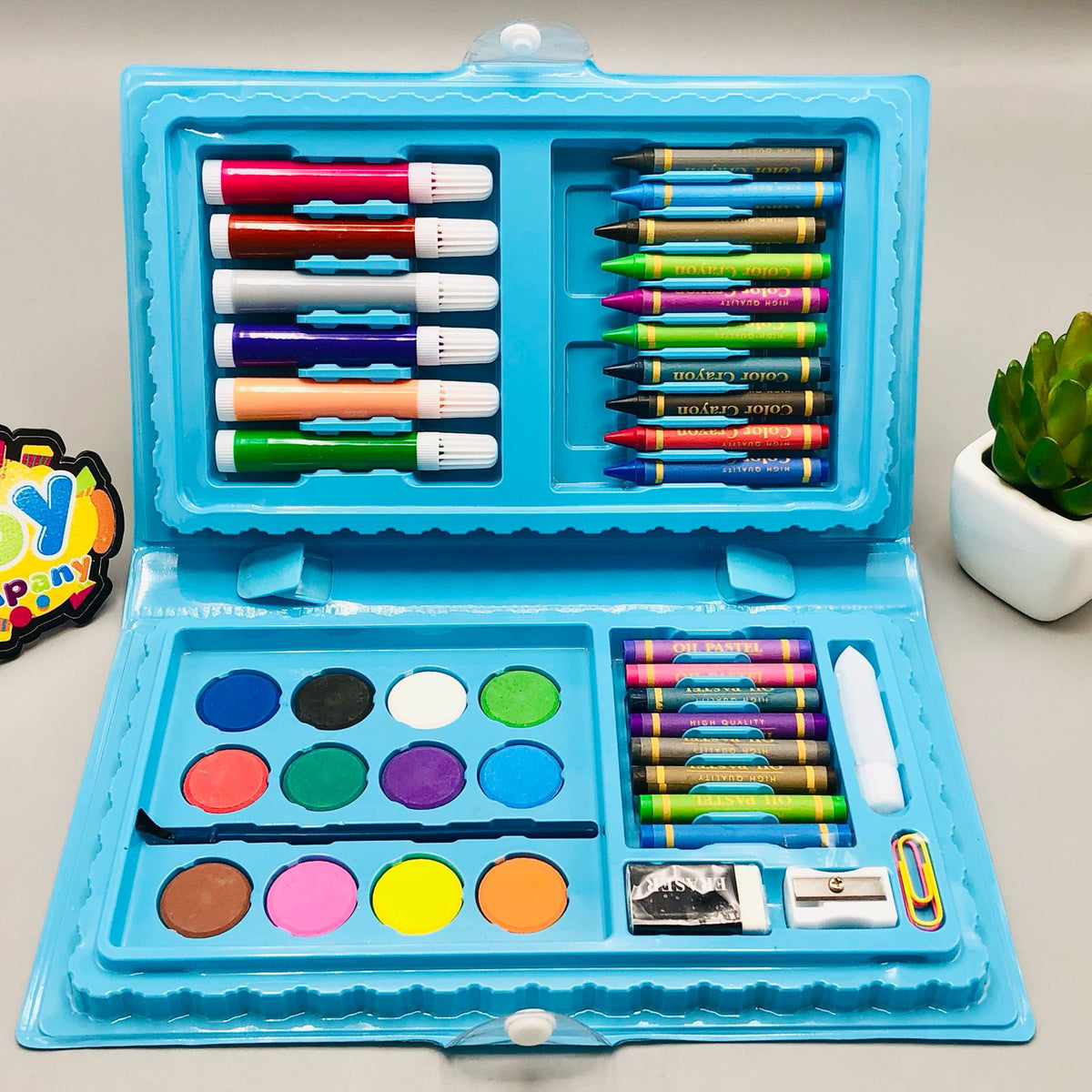 42Pcs Drawing & Painting Art Box For Boys - Assortment