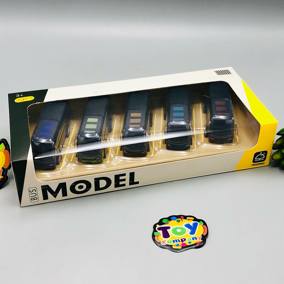 ABS Pullback Mini Buses - 5Pcs Box