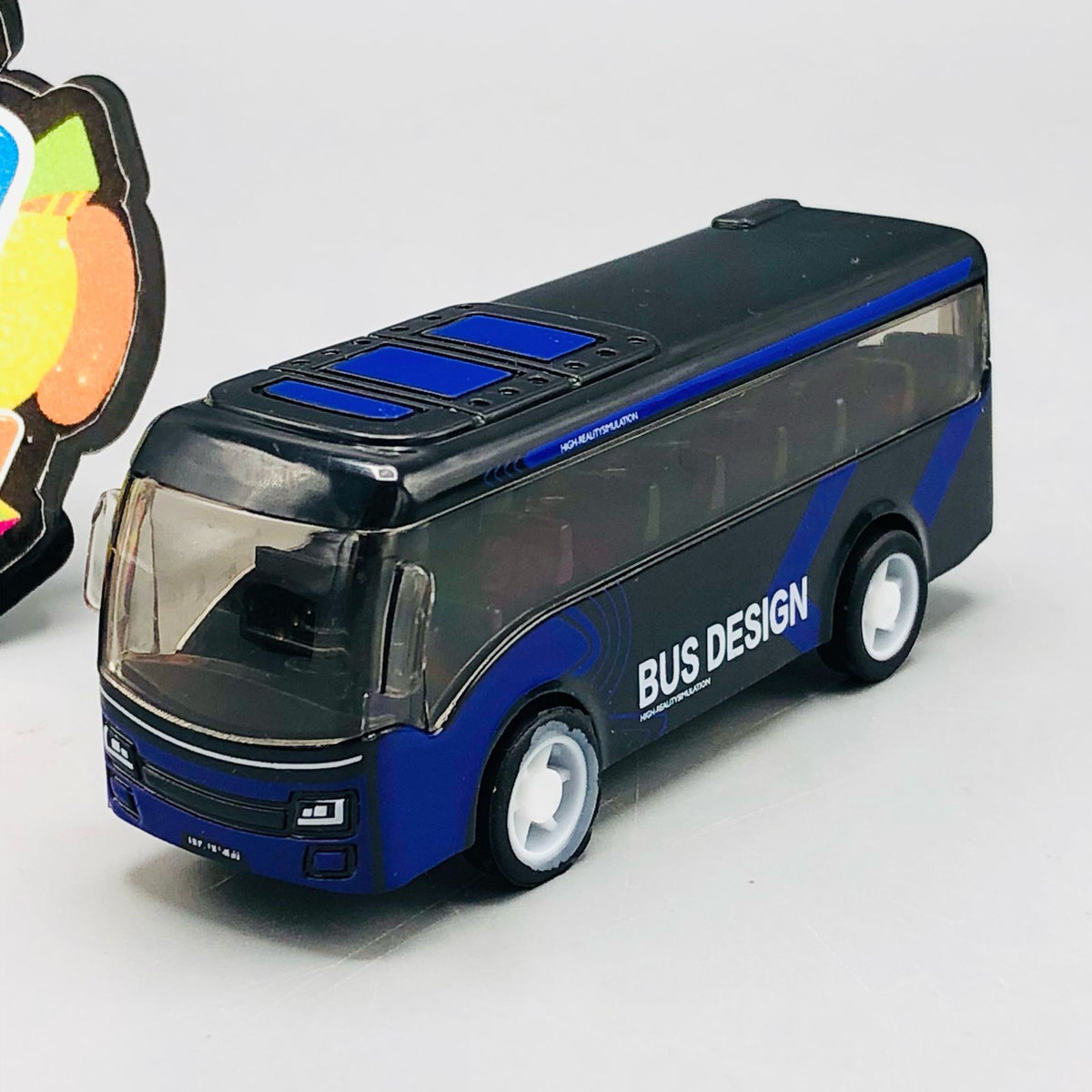 ABS Pullback Mini Buses - 5Pcs Box