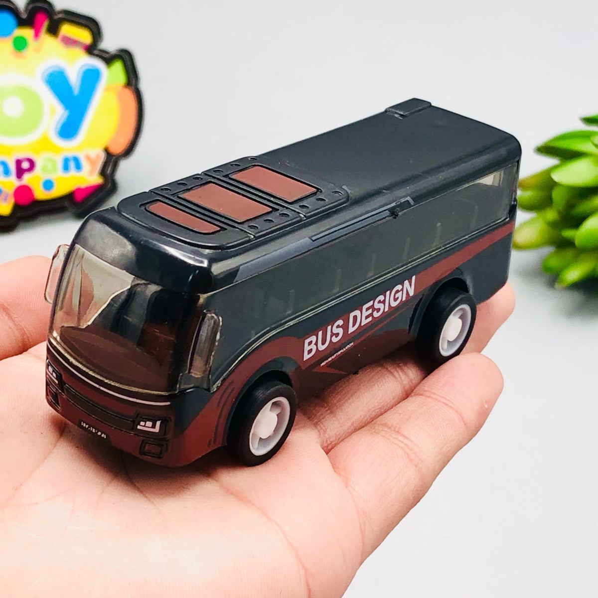 ABS Pullback Mini Buses - 5Pcs Box
