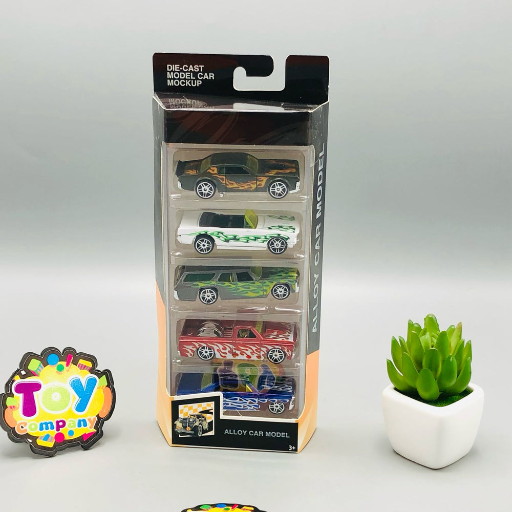 Diecast Metal Inertial Mockup Cars - 5Pcs