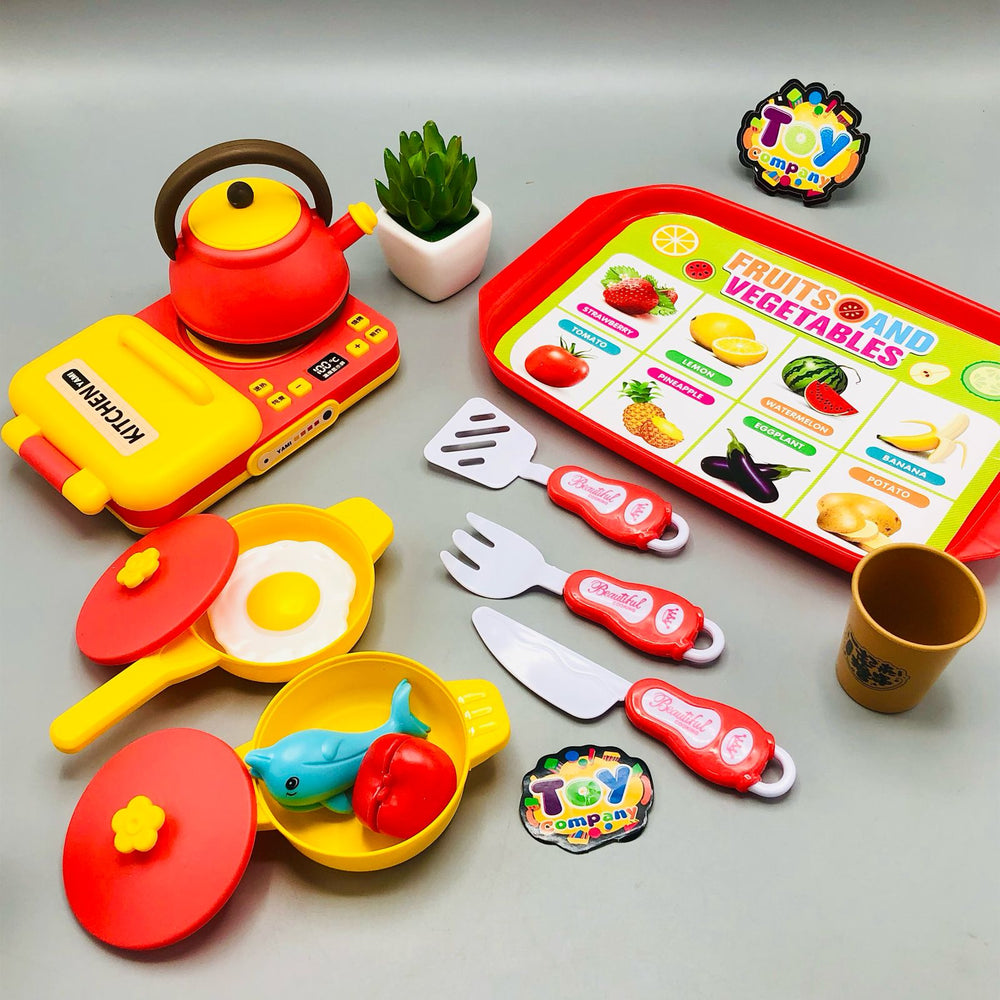 Pretend Play Little Chef Kitchen Set - 12Pcs