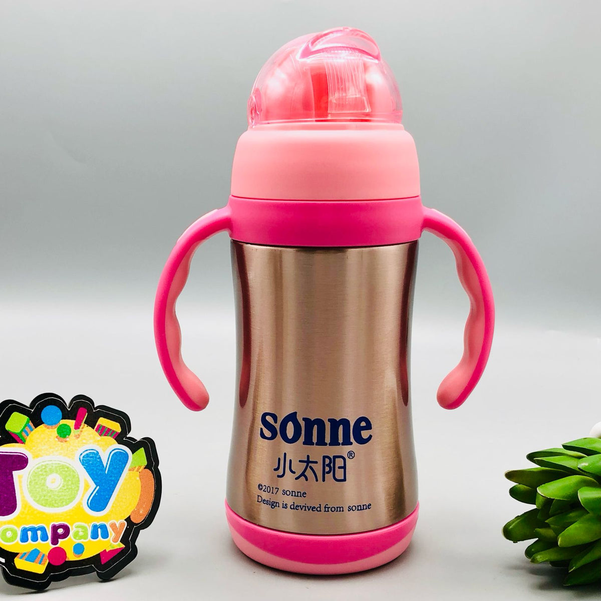 340ml Sonne Stainless Steel Fashion Feeding Bottle - Pink