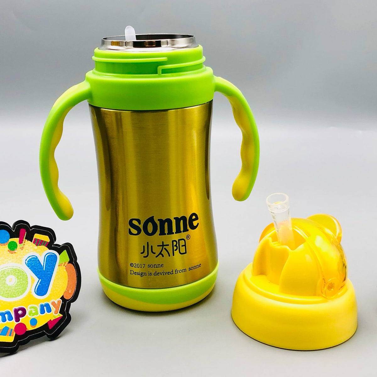 340ml Sonne Stainless Steel Fashion Feeding Bottle - Green